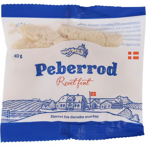 Peberrod, revet fint